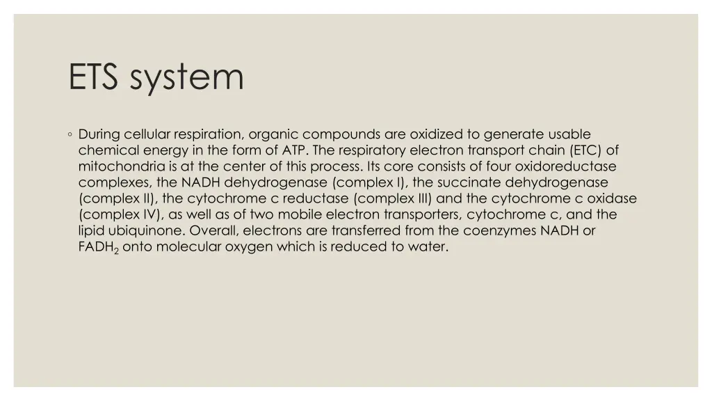 ets system
