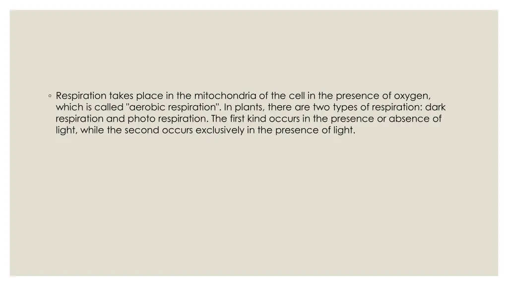 respiration takes place in the mitochondria