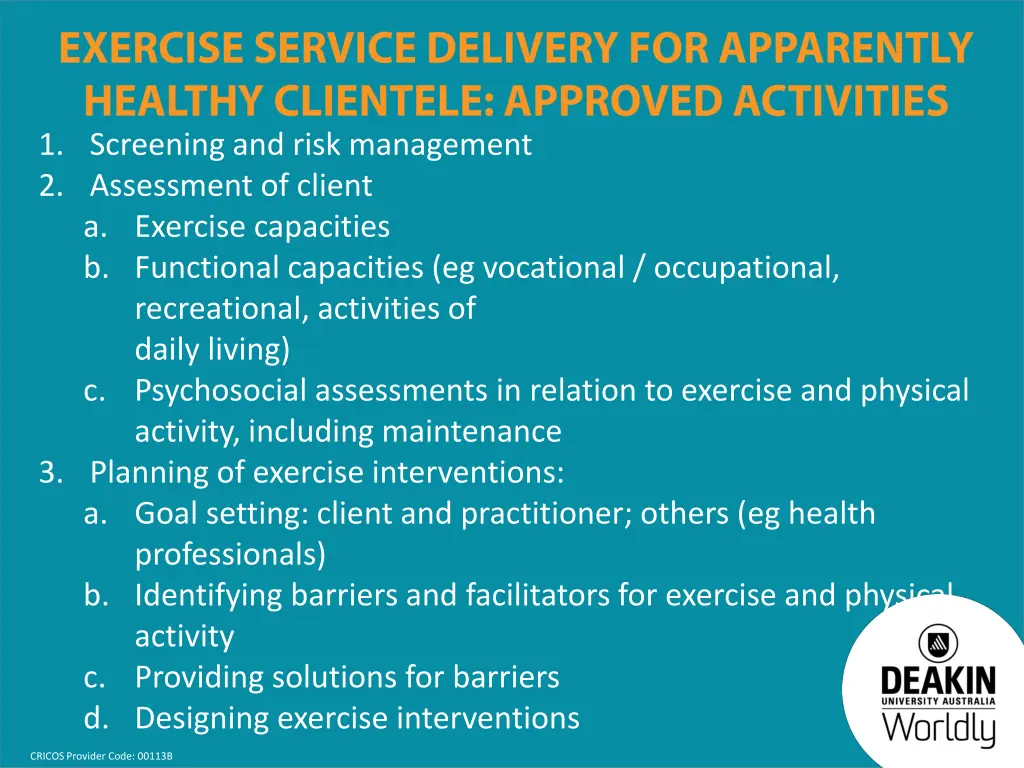 1 screening and risk management 2 assessment
