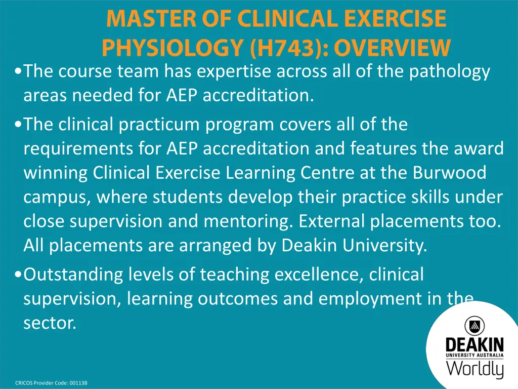 the course team has expertise across