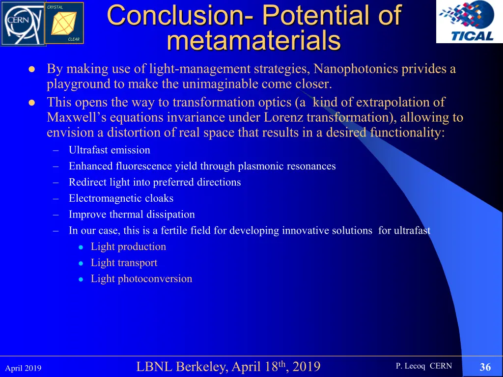 conclusion potential of metamaterials by making