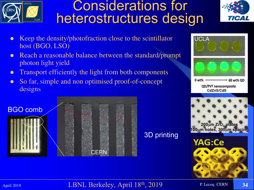 considerations for heterostructures design