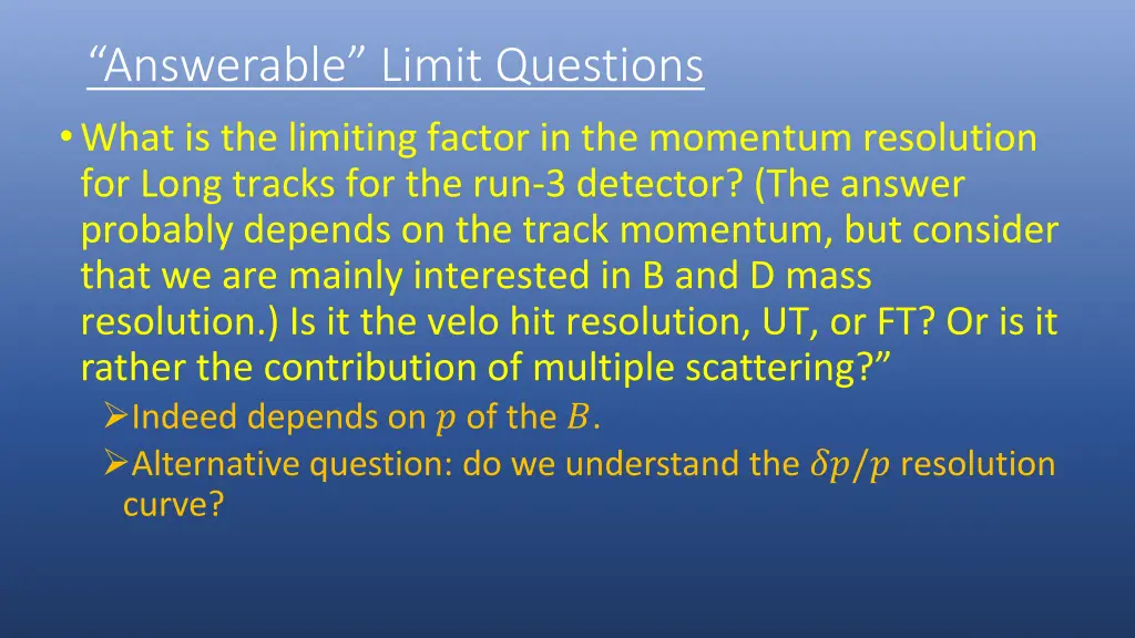 answerable limit questions what is the limiting