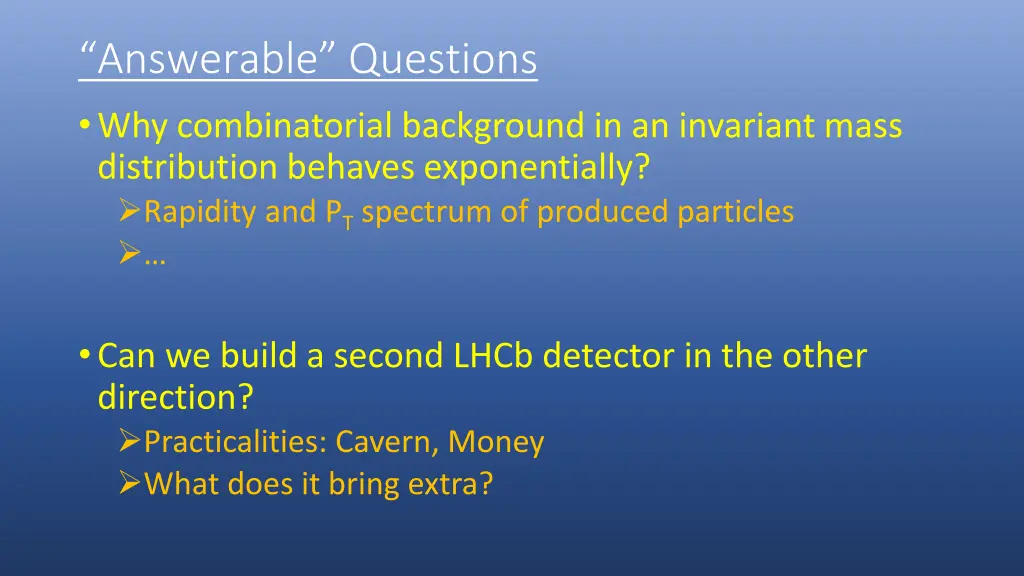 answerable questions why combinatorial background