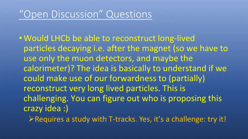 open discussion questions 2