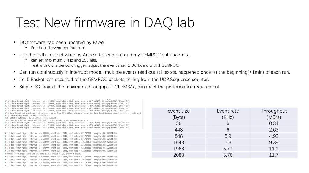 test new firmware in daq lab