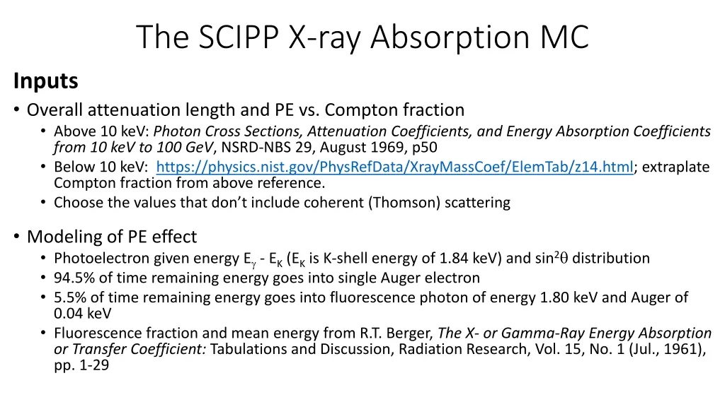 the scipp x ray absorption mc