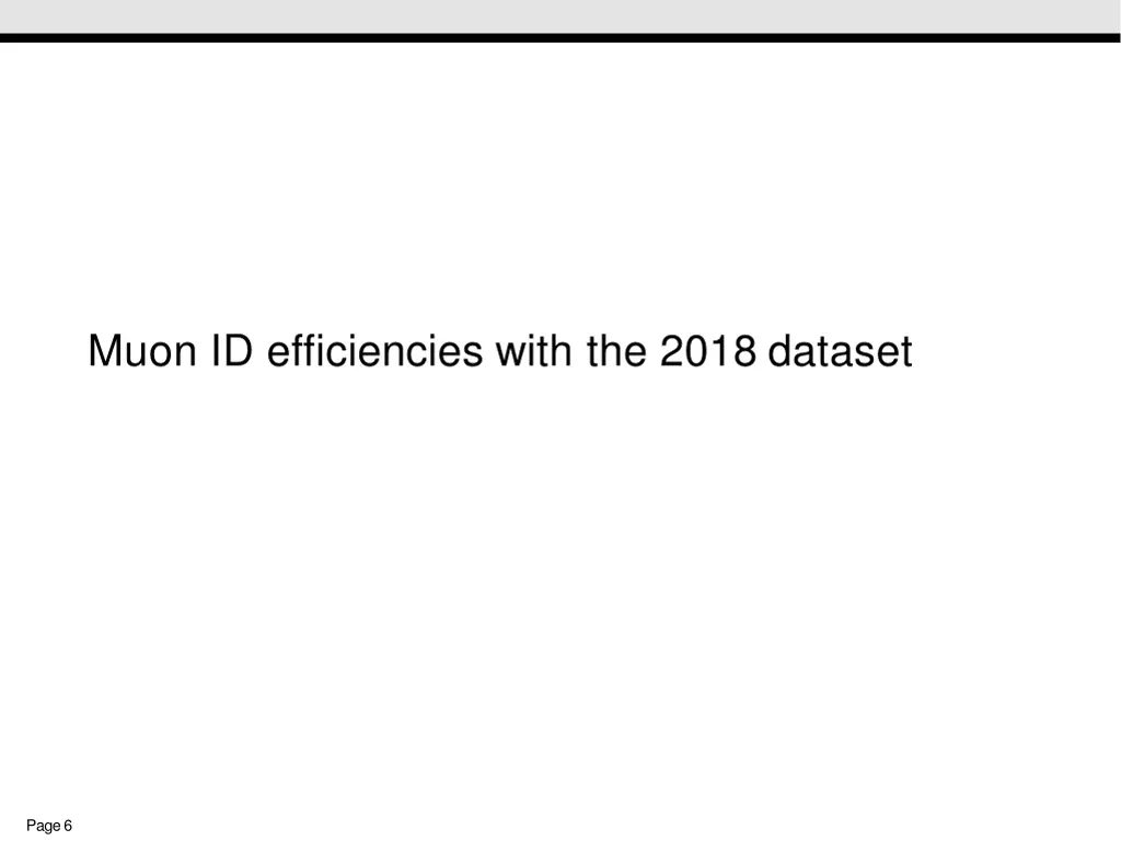 muon id efficiencies with the 2018 dataset