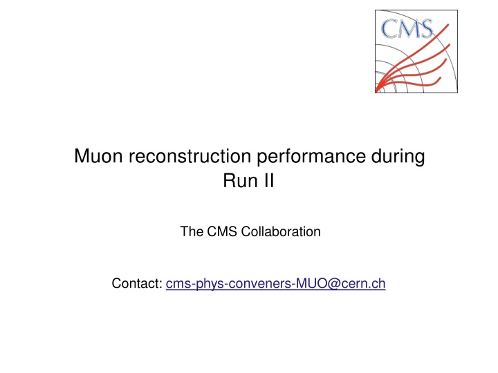 muon reconstruction performance during run ii