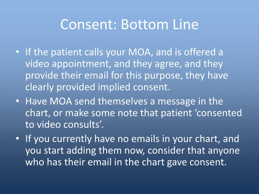 consent bottom line