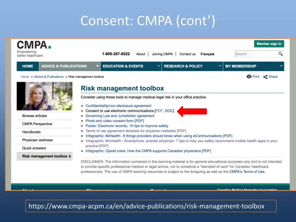 consent cmpa cont
