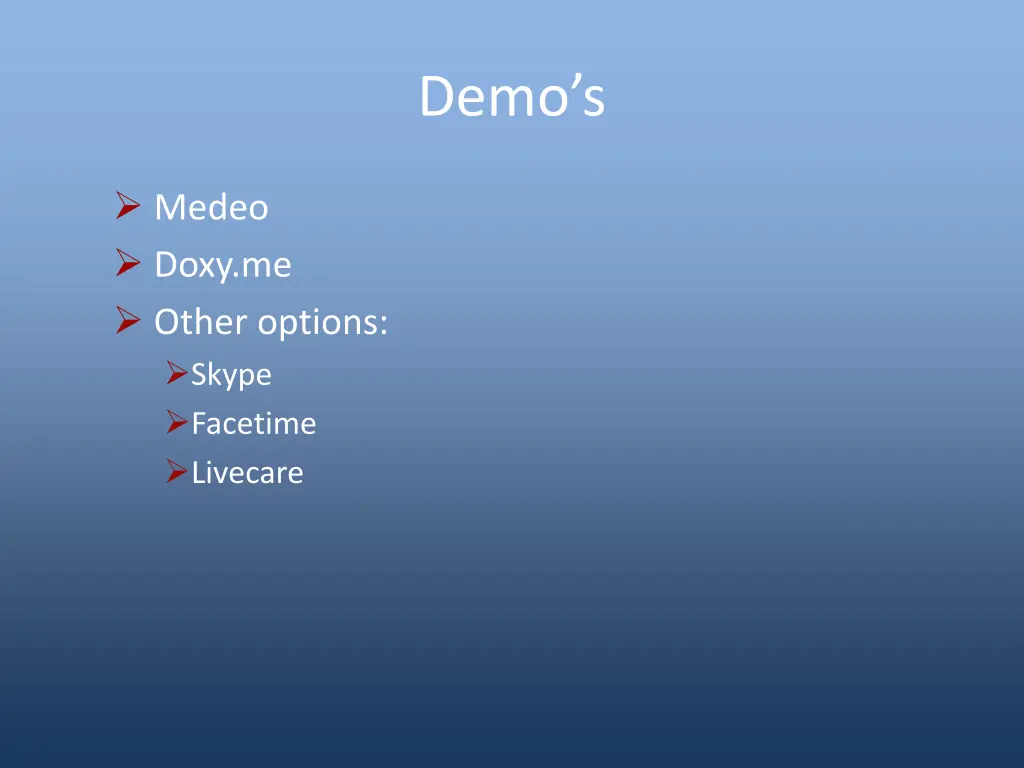 demo s