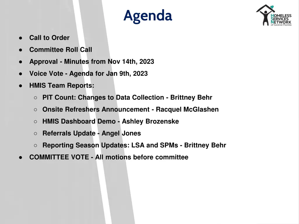agenda