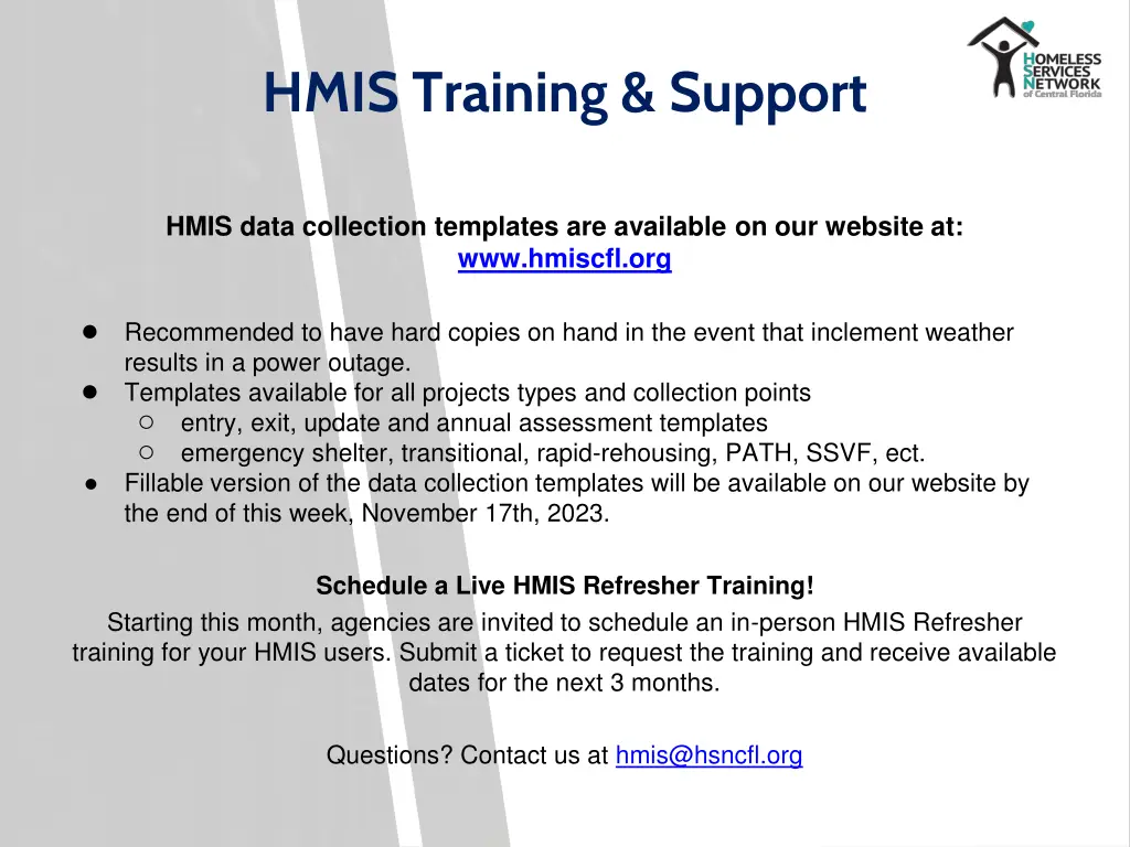 hmis training support