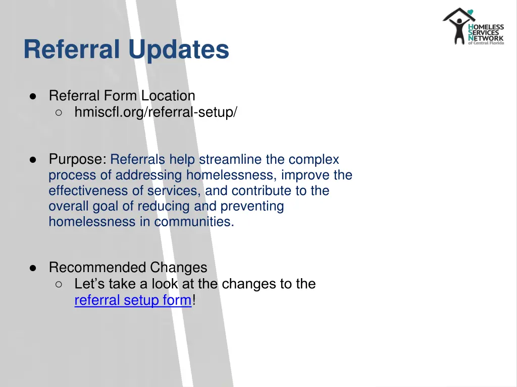 referral updates