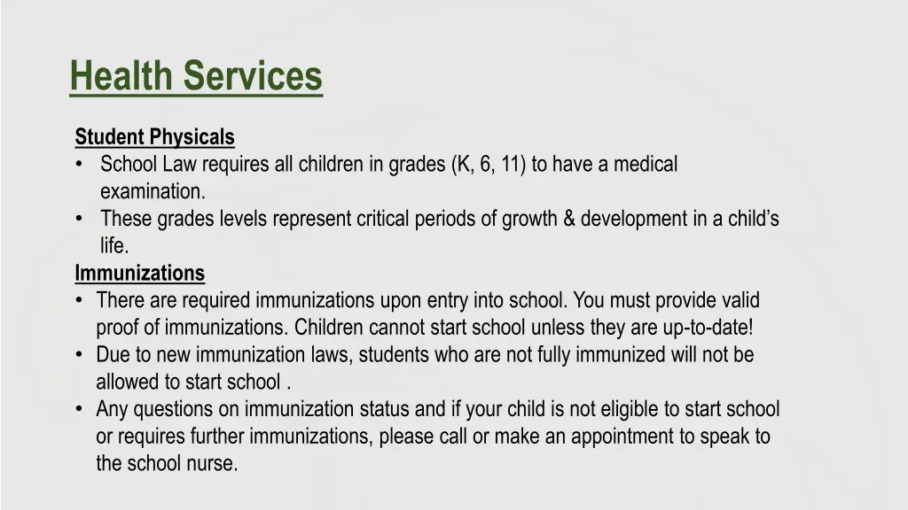 health services 1