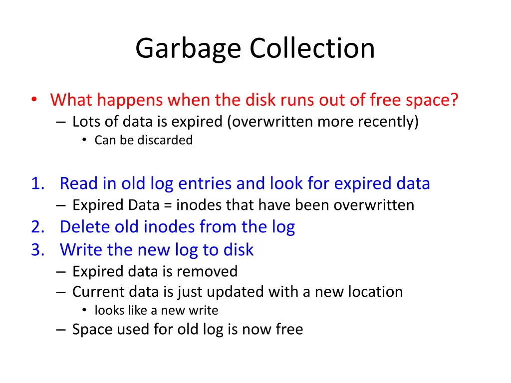 garbage collection