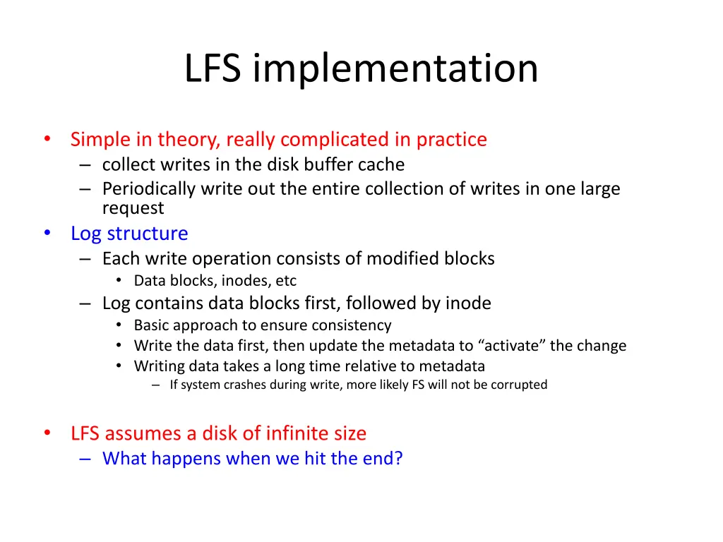 lfs implementation