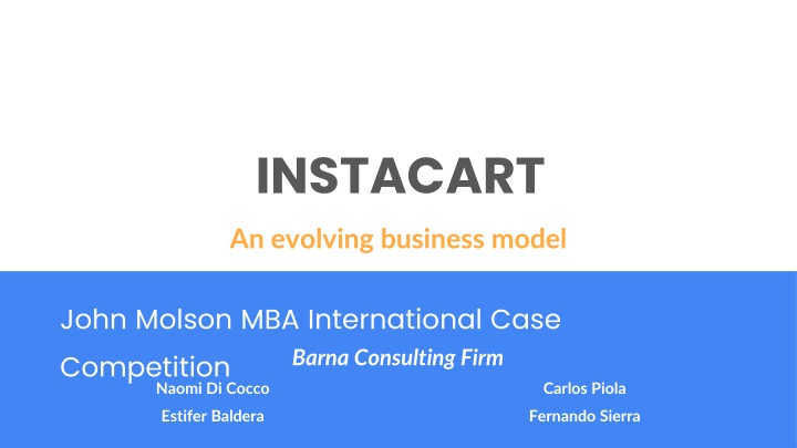 instacart an evolving business model