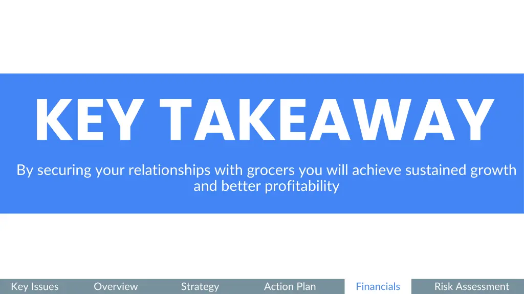 key takeaway by securing your relationships with