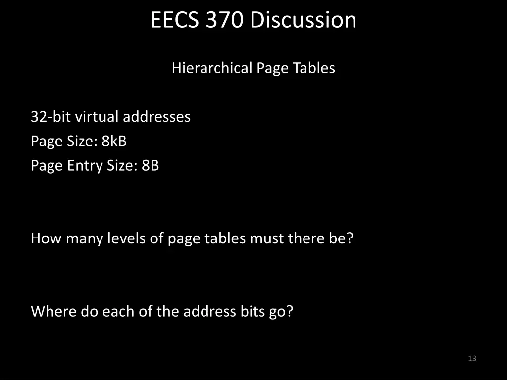 eecs 370 discussion 12