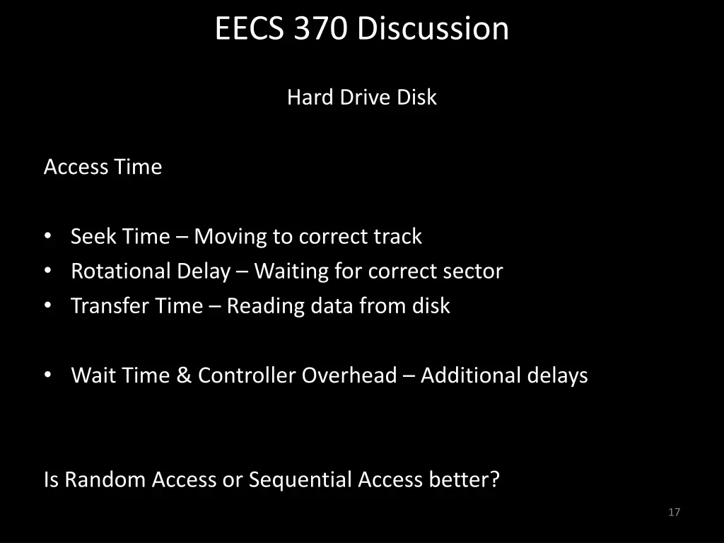 eecs 370 discussion 16