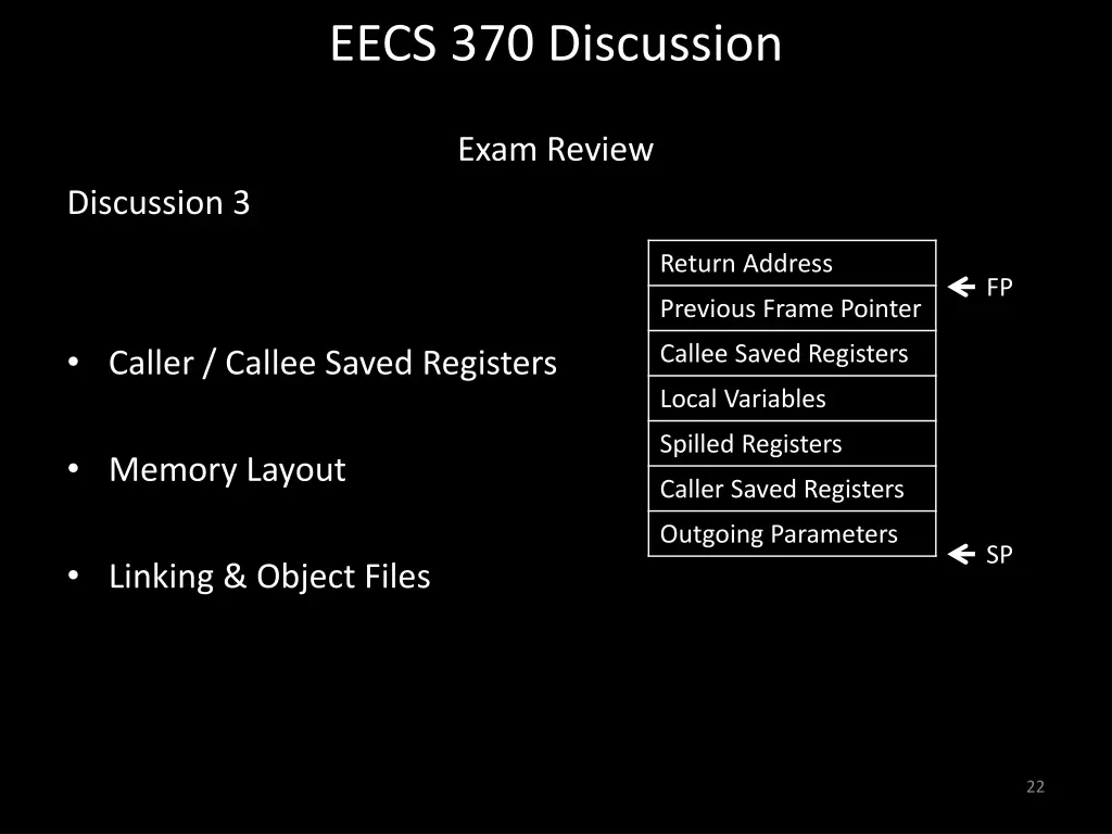 eecs 370 discussion 21