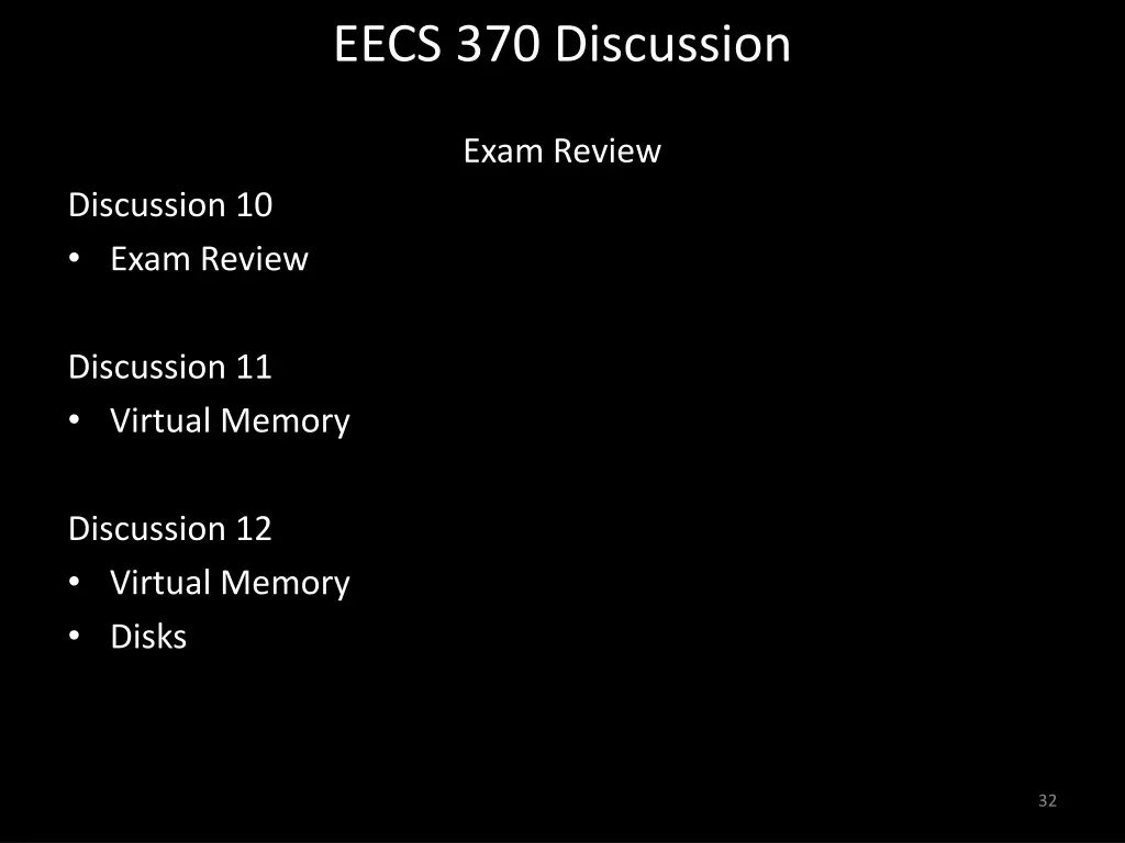 eecs 370 discussion 31