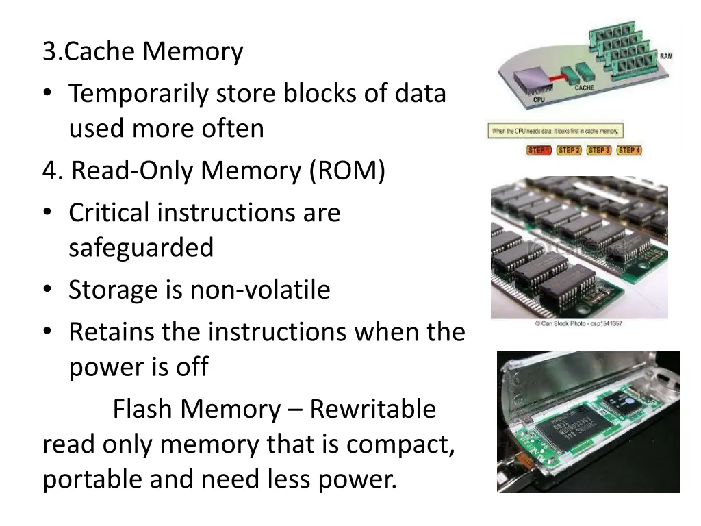 3 cache memory temporarily store blocks of data