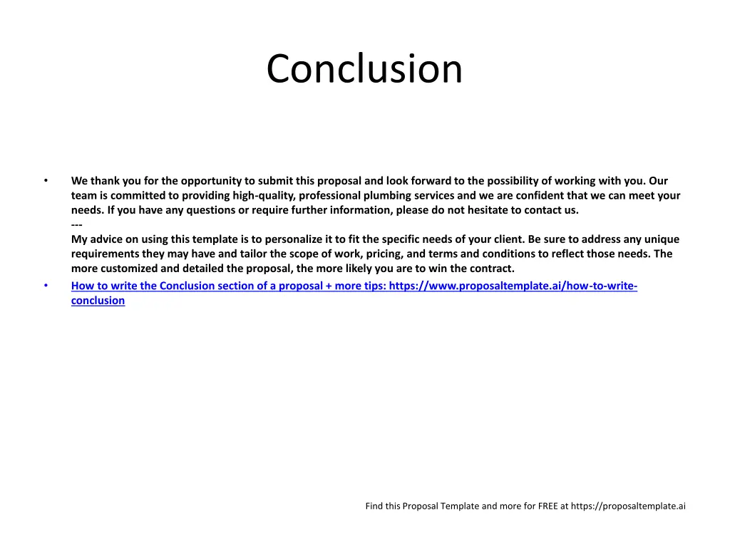 conclusion