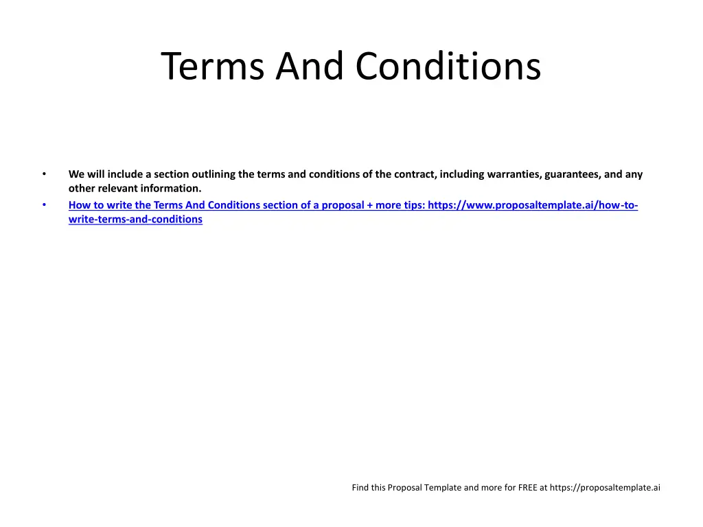 terms and conditions