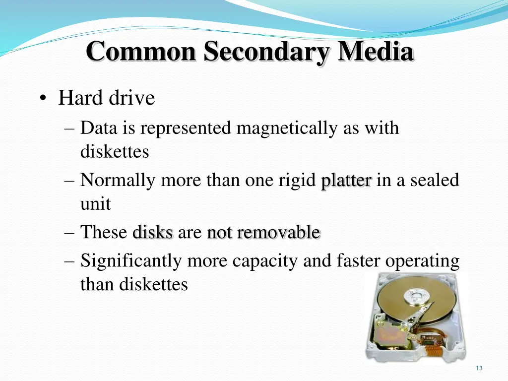 common secondary media