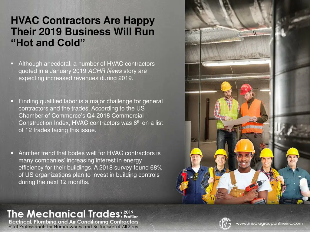 hvac contractors are happy their 2019 business