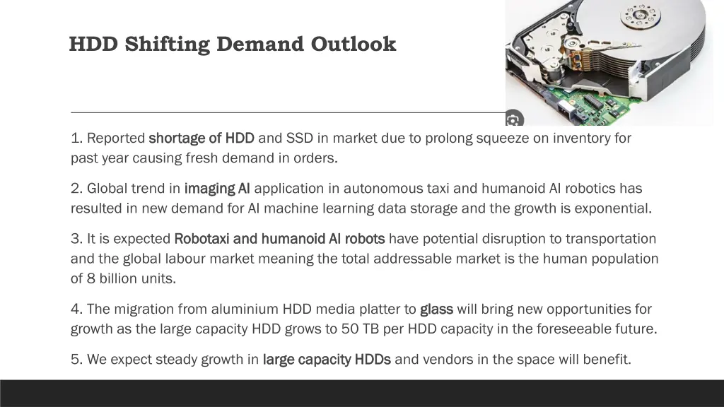 hdd shifting demand outlook