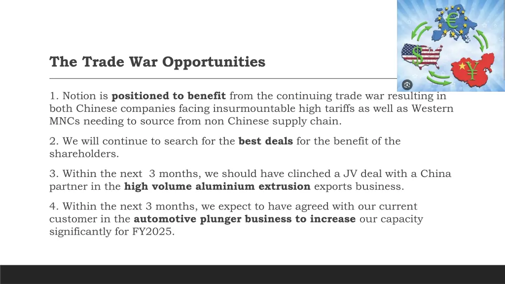 the trade war opportunities