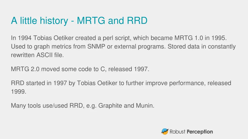 a little history mrtg and rrd