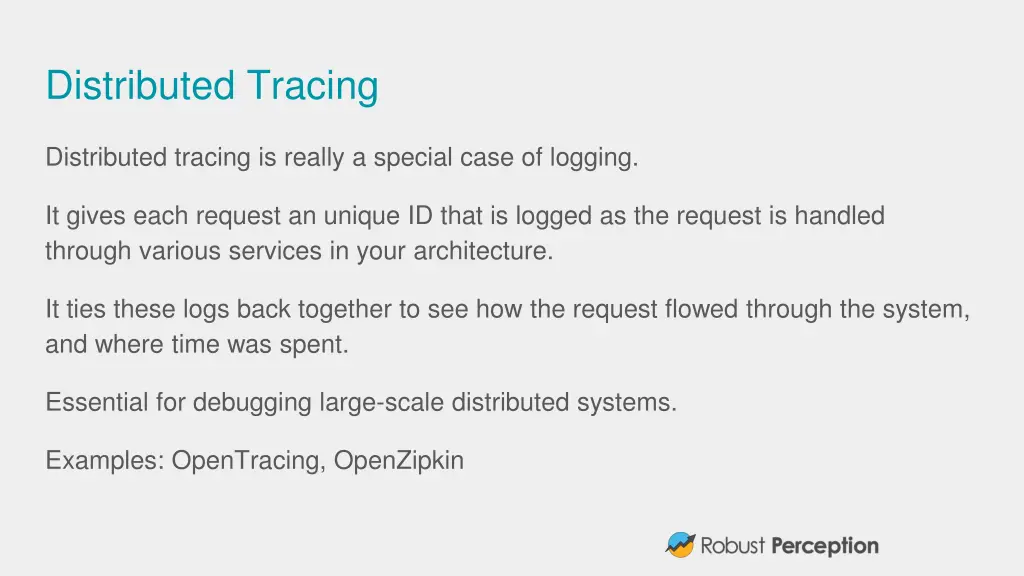 distributed tracing