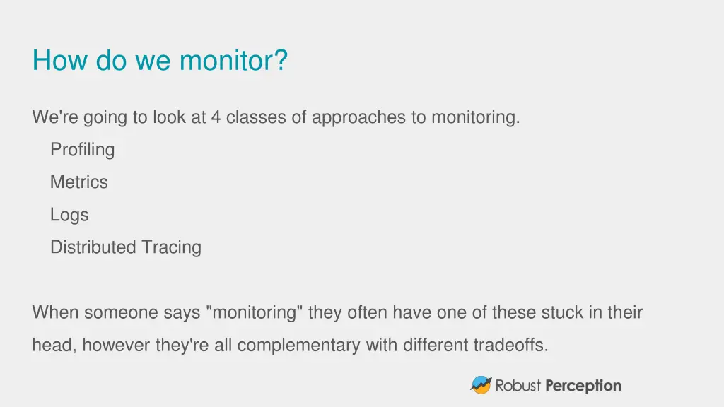 how do we monitor 1