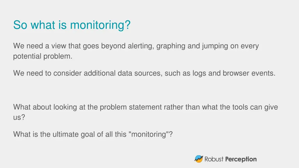 so what is monitoring