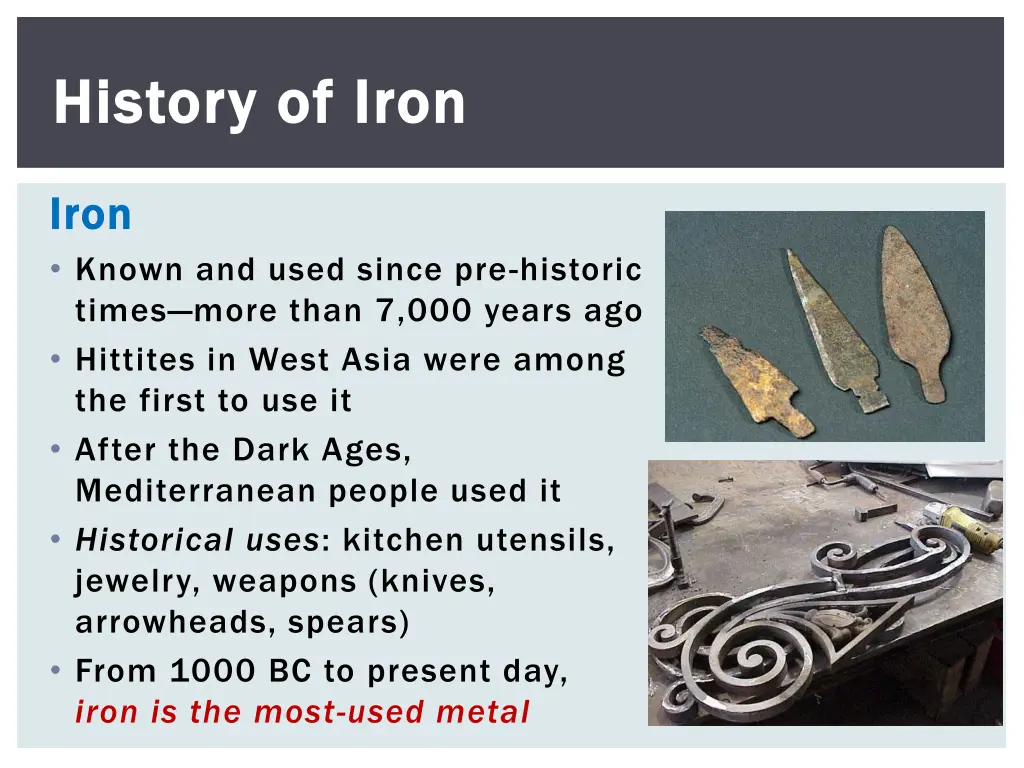 history of iron history of iron
