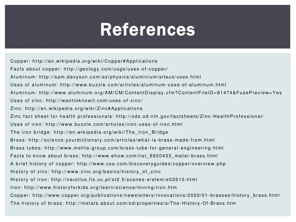 references references