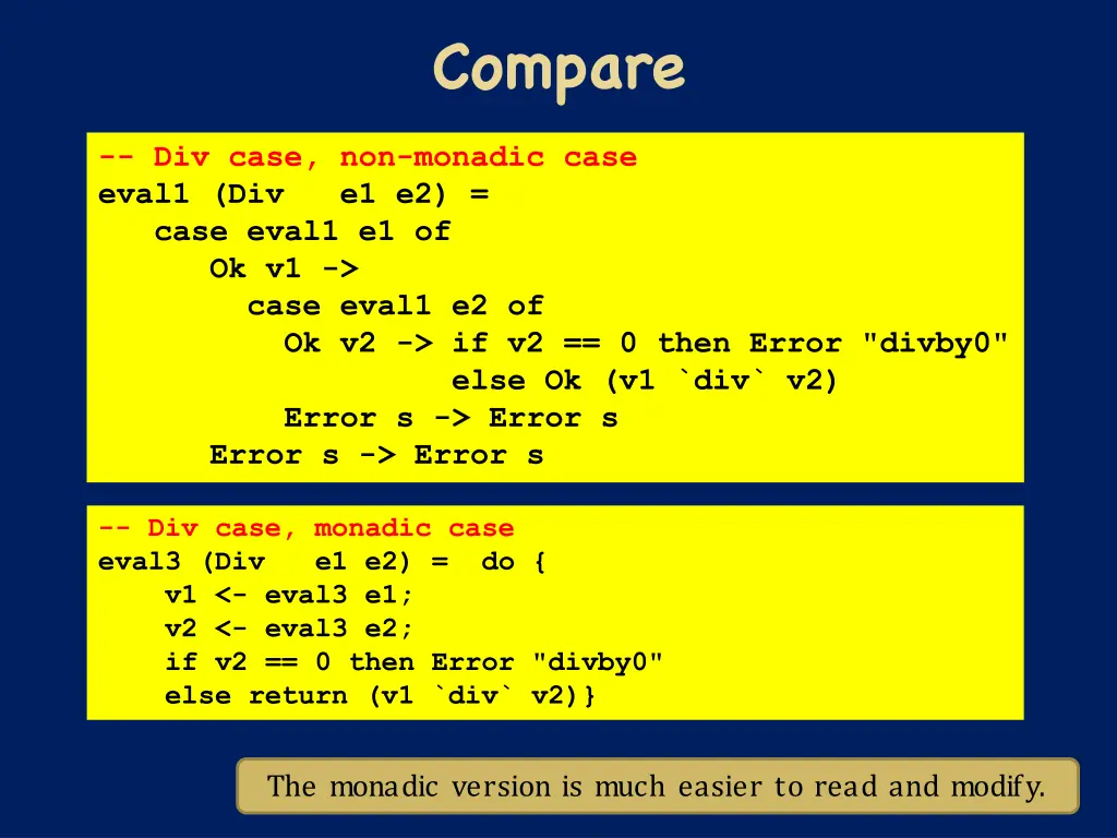 compare