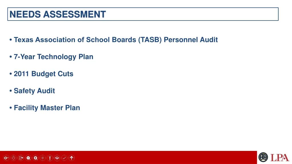 needs assessment