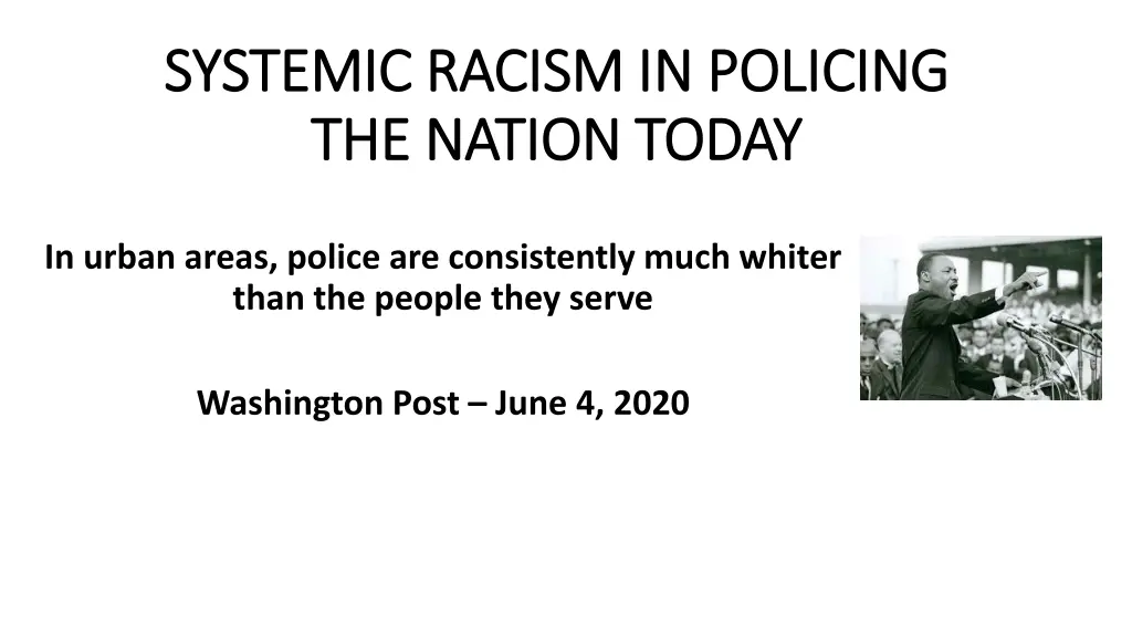 systemic racism in policing systemic racism 5