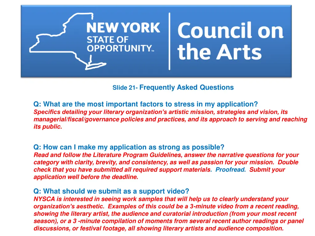 slide 21 frequently asked questions