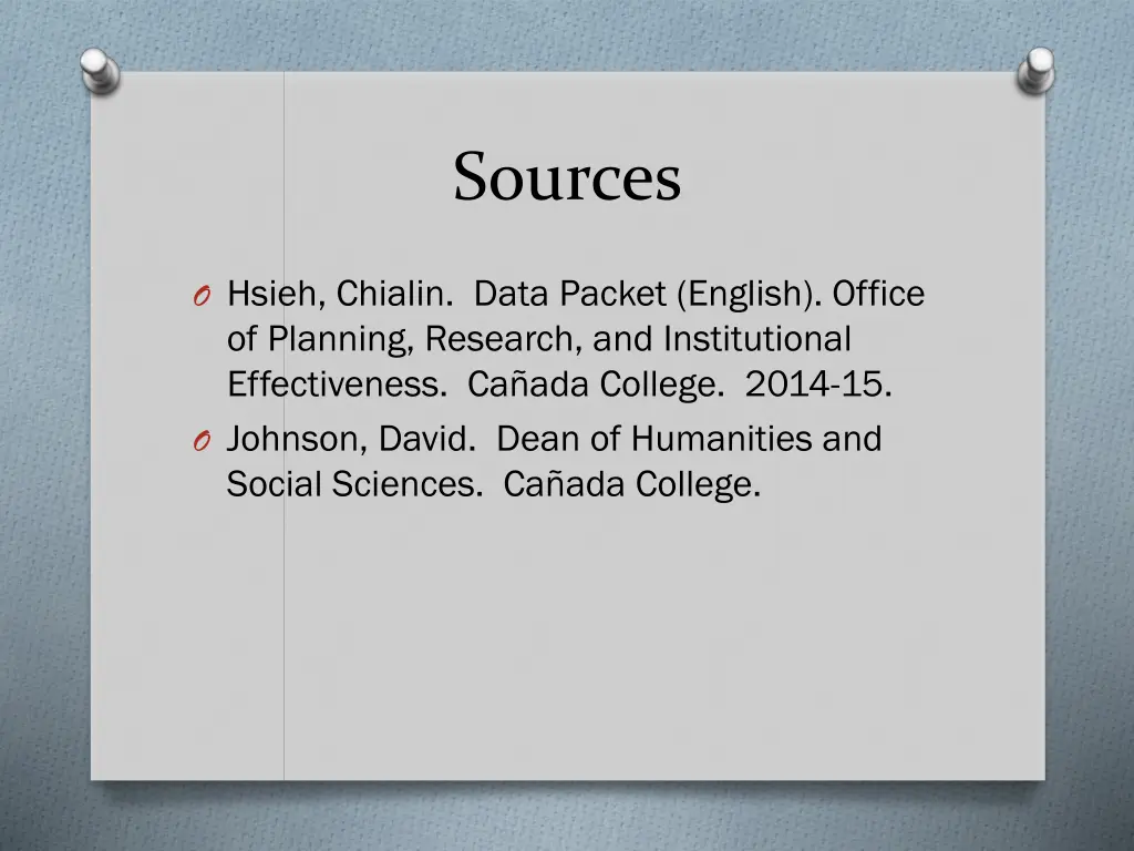 sources