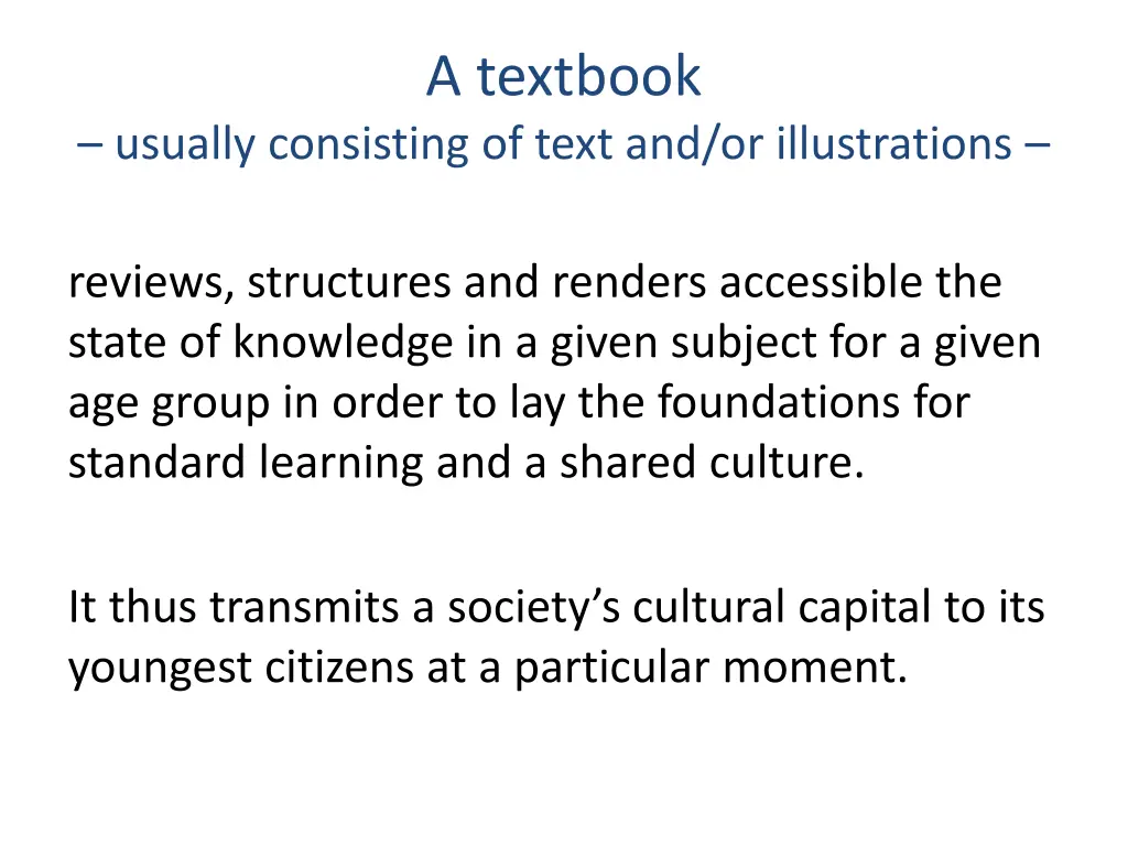 a textbook
