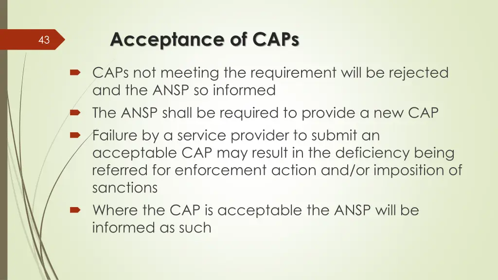 acceptance of caps 1