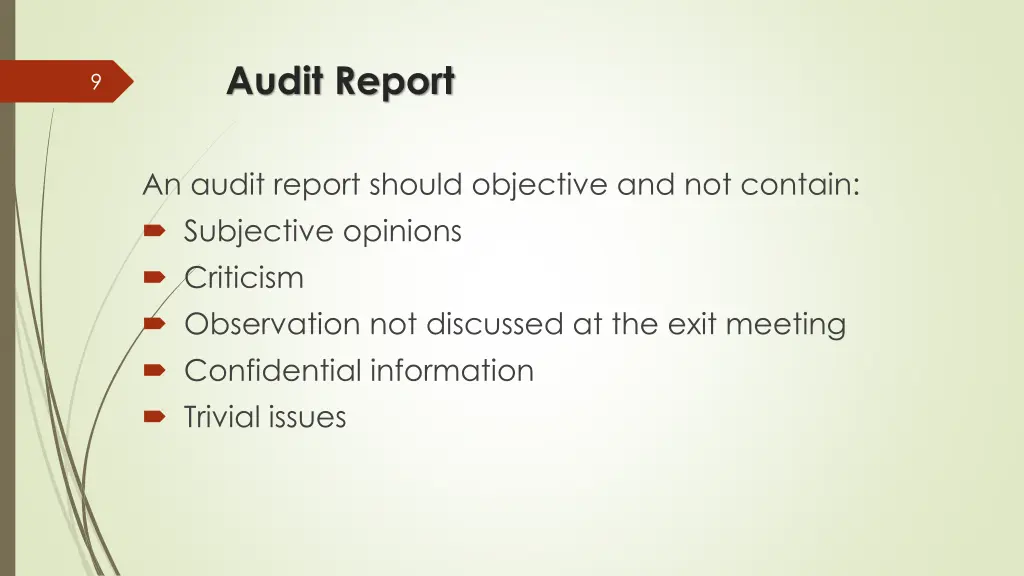 audit report 2