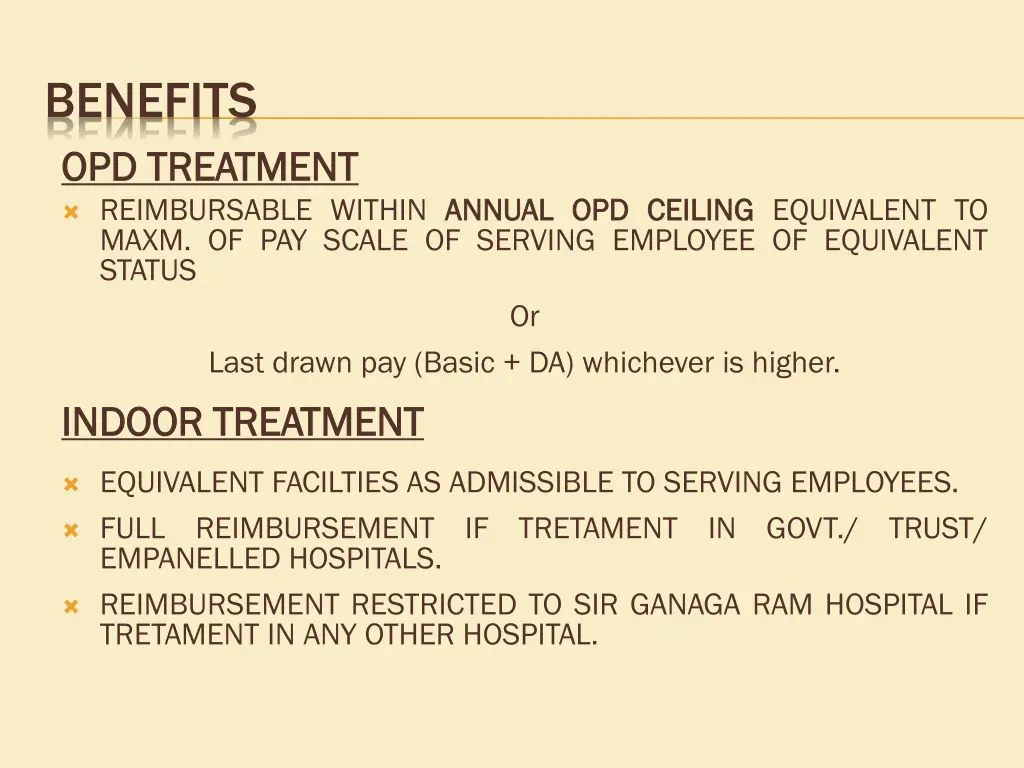 benefits opd treatment opd treatment reimbursable